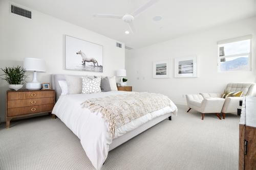 master bedroom in Plan 2 at The QUE by Woodbridge Pacific Group