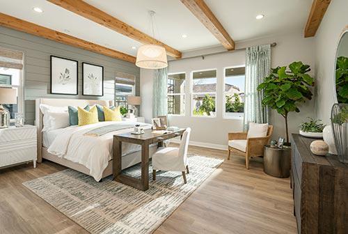 bedroom in the Savannah plan at Allevare by Toll Brothers