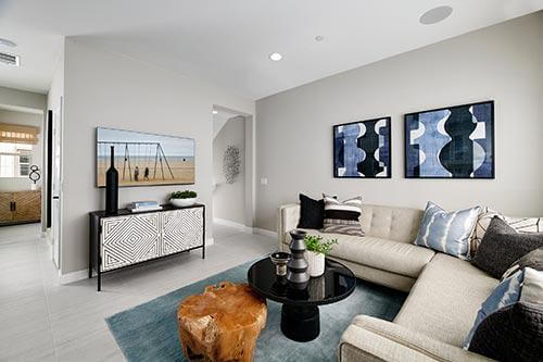 SoCal MAME Awards, Finalist, Best Interior Merchandising of an Attached Home for Lantana at Beach - Gardens Plan 1, Priced under $750,000 in Stanton, CA, By Brookfield Residential