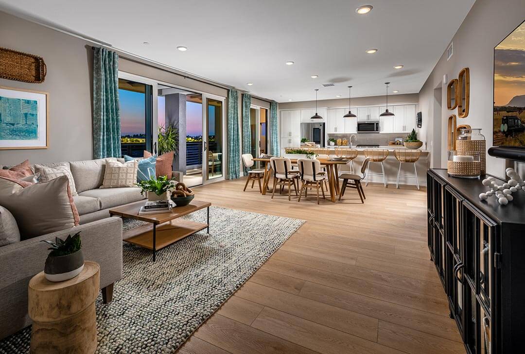 Terra at The Landing at Tustin Legacy - Plan 6 was a finalist for Best Interior Merchandising of an Attached Home Plan Priced $750,000 & Over at the 2022 SOCAL MAME Awards