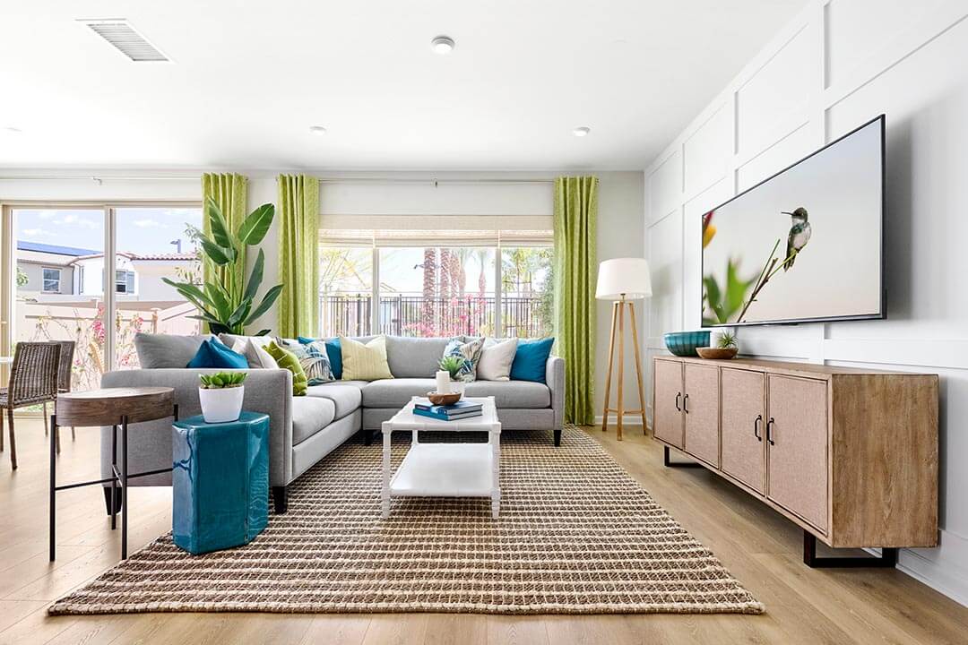 Strand at Melrose Heights - Plan 1 was a finalist for Best Interior Merchandising of an Attached Home Plan Priced under $750,000 at the 2022 SOCAL MAME Awards
