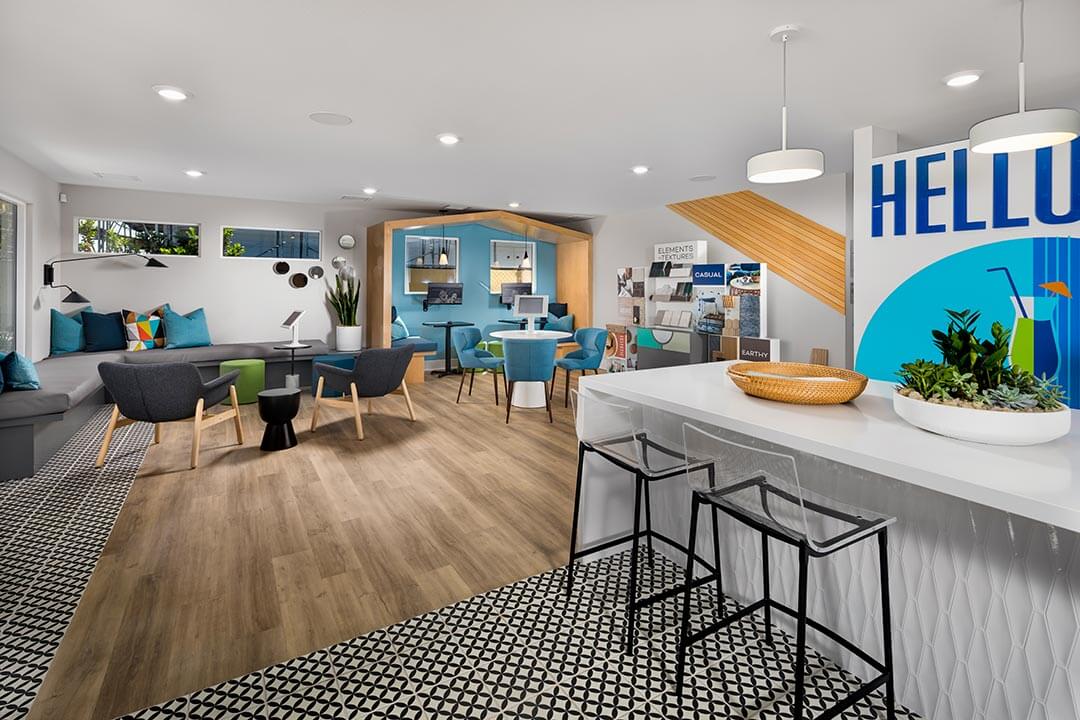 The Landing at Tustin Legacy for Brookfield Residential was a finalist for Best Sales or Leasing Office at the 2022 SOCAL MAME Awards