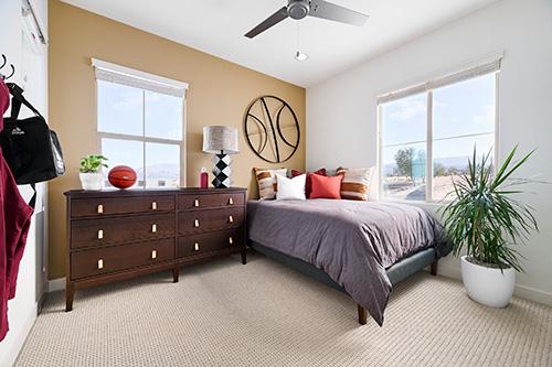 bedroom with daybed and dresser